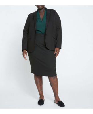 Plus Size Danube Ponte Skirt