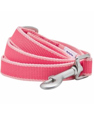 Two-Tone Contrast Trimmed Dog Leash with Aluminum D-Ring