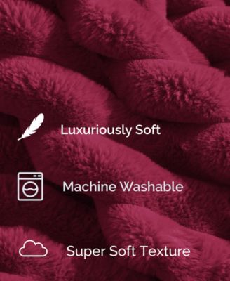 Ultra Plush Raschel Mink Blanket, Twin/Full