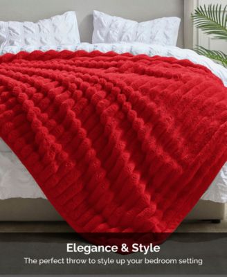 Ultra Plush Raschel Mink Blanket, Queen/King