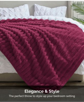 Ultra Plush Raschel Mink Blanket, Twin/Full