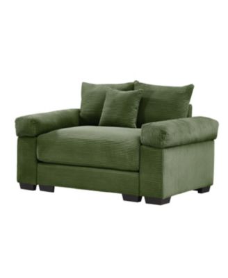 Streamdale Oversized Cloud Modular Sectional Couch, Premium Soft Corduroy, Green