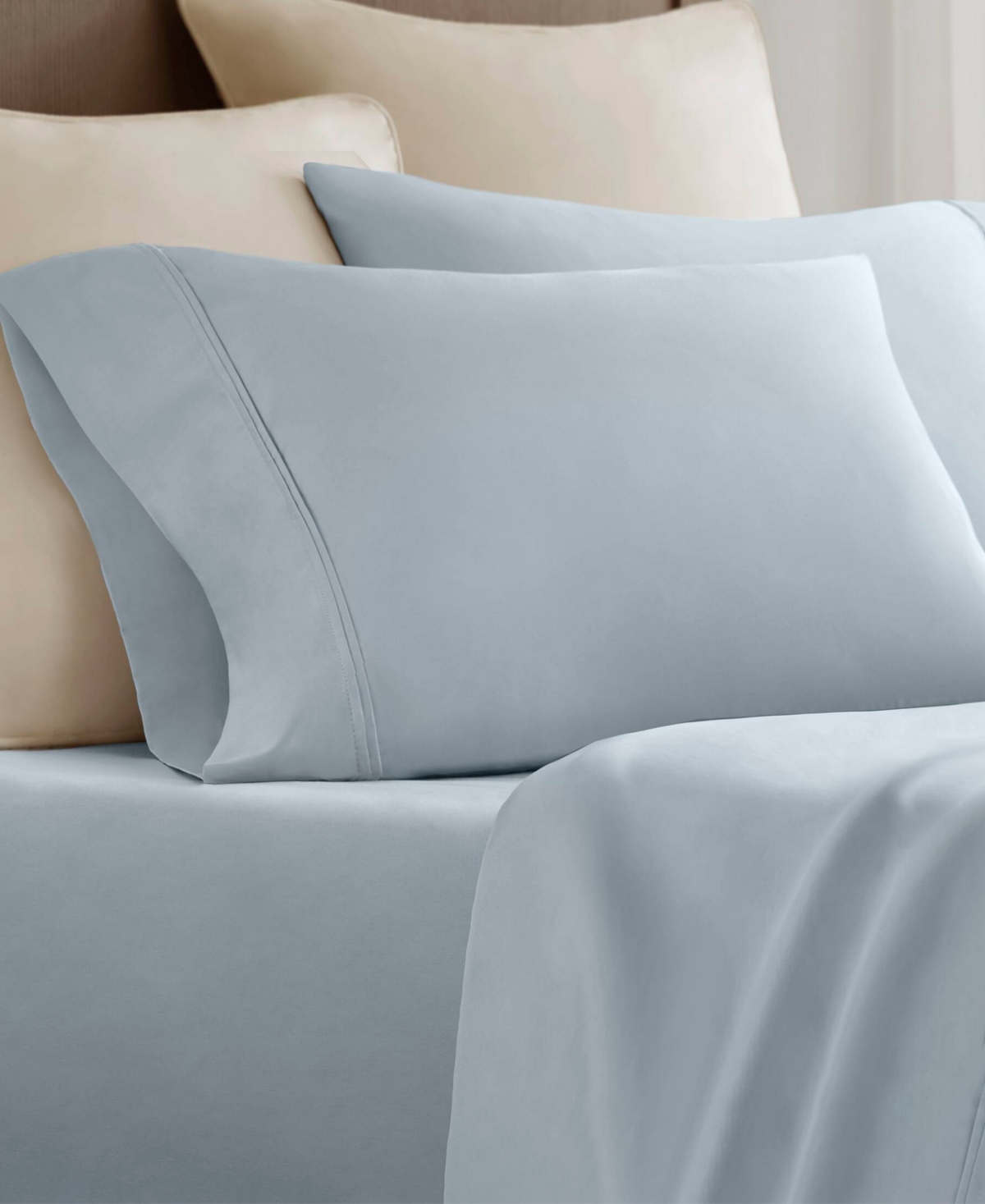 Harbor House Sateen 400-Thread Count Cotton 2-Pc. Pillowcase Set
