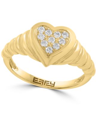 Diamond Ring (1/5 ct. t.w.) in 14k Yellow Gold