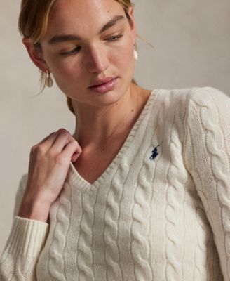 Women's Cable-Knit Slim-Fit Sweater