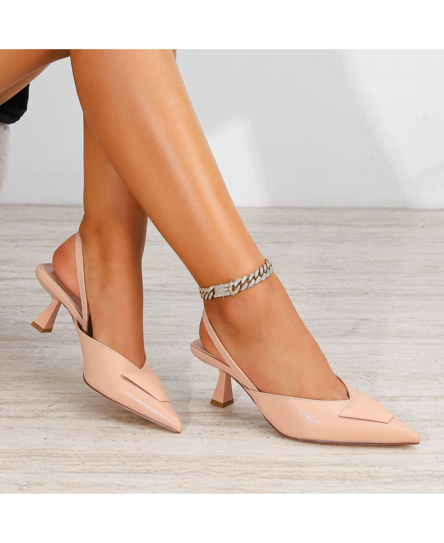 Женские туфли BERNESS Corless Slingback, цвет: Бежевый — фото 2
