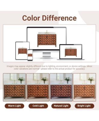 48" Fully Assembled Bathroom Vanity with Engineered Stone Top, Solid Wood Frame and Built-in Outlet