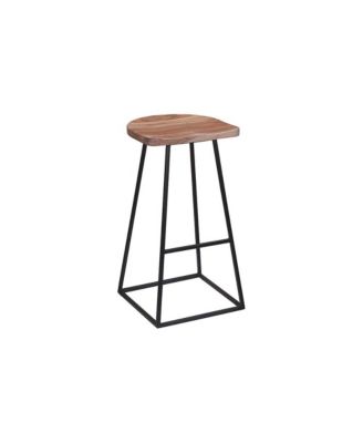 Clement Solid Acacia Wood 30" Bar Stool, Natural