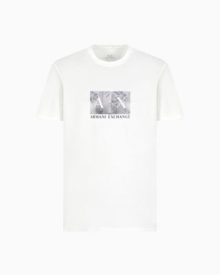 Men's Short Sleeve Crewneck Palm Tree Logo Graphic T-Shirt