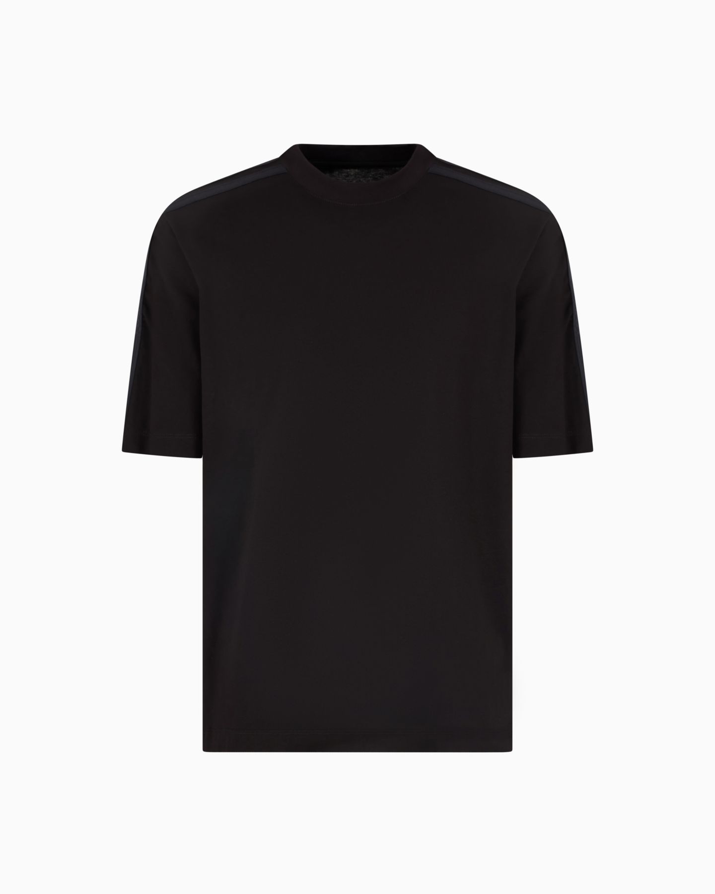 Мужская футболка A|X Armani Exchange Regular-Fit Logo Tape, цвет: Однотонный чёрный — фото 2