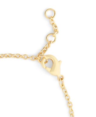 Faux Cultivated Pearl Signature Puffy Heart Charm Bracelet