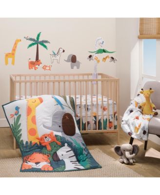 Baby Lollipop Jungle Microfiber Fitted Crib/Toddler Sheet