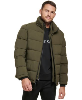 Men's Puffer With Set In Bib Detail, Created for Macy's