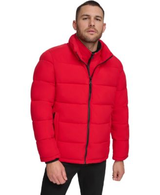 Men's Puffer With Set In Bib Detail, Created for Macy's