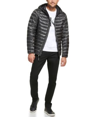 Men's Hooded & Quilted Packable Jacket