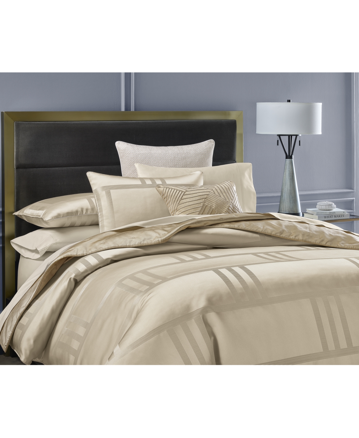 Hotel Collection Structure Gold 3-Pc. Comforter Set, Full/Queen, Exclusively at Macy's