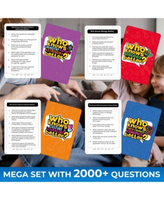 Educational Card Game for Kids Age 12+ - Who Knows Culture and Literature Better? - 500+ Questions Quokka