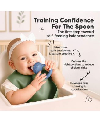 2-Pack Prep Baby Food Feeder, BPA-Free Silicone Baby Fruit Feeder for Teething, 6-12 Months BLW Feeding Essentials