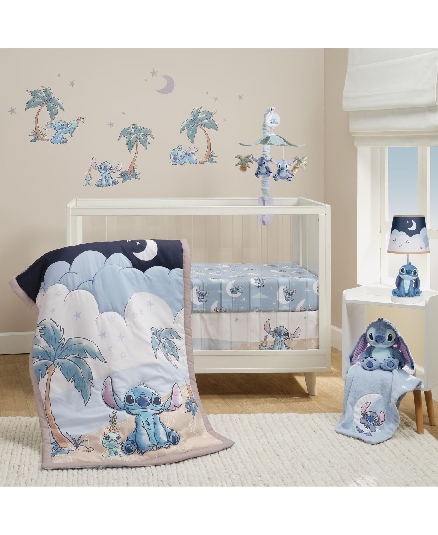 Disney Stitch Musical Baby Crib Mobile Soother Toy