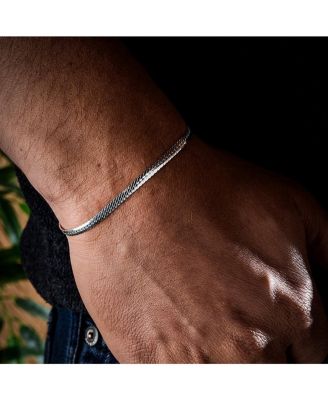 Italian Sterling Herringbone Bracelet