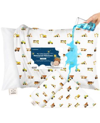 Toddler 13X18 Pillowcase, Soft Waterproof Pillow Protector Cover for Kids, Boys, Girls, Travel