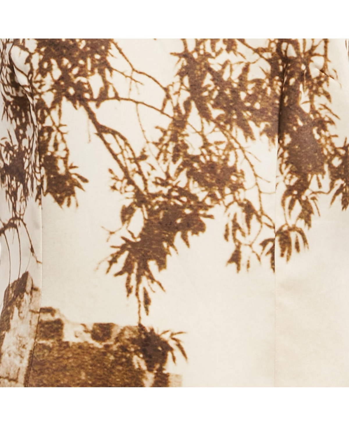 Pre-Owned Dolce & Gabbana Women's Beige Digital Greek Temple Print Silk Sleeveless Midi Dress