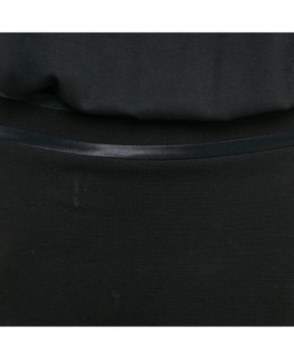 Women's Black Jersey Short Dress