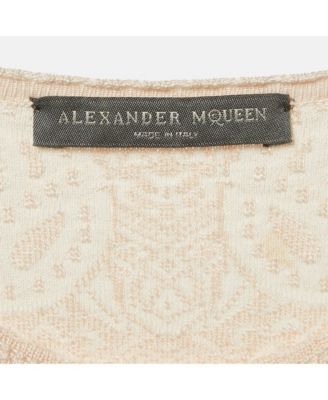 Women's Pink Jacquard Knit Mini Bodycon Dress