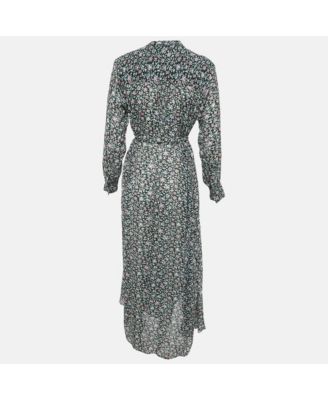 Women's eacutetoile Green Printed Crepe Midi