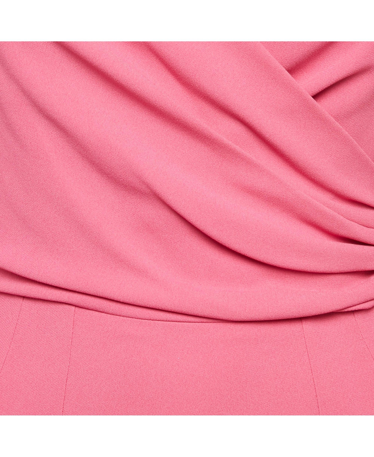 Pre-Owned Dolce & Gabbana Women's Pink Crepe Crossover Neck Mini Dress