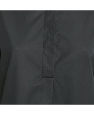 Women's Black Cotton Oversize Tunic