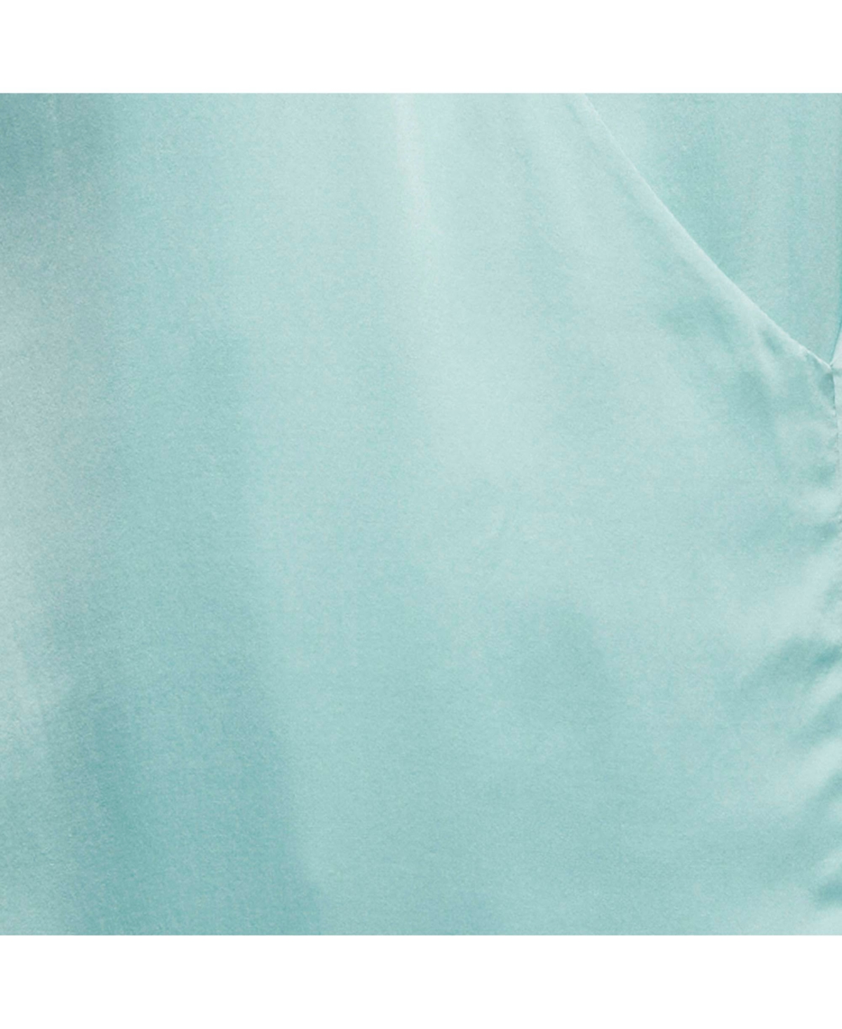 Pre-Owned Versace Women's Mint Green Satin V-Neck Short Dress