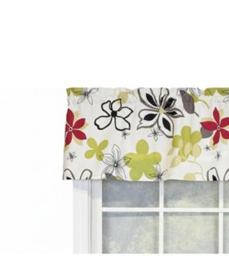 100% Cotton High Quality Aria Tailored Window Valance with 1.5" Rod Pocket 50" W X 12" L Ivory