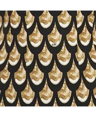 Women's Jeans Couture Black Printed Cotton Blend Sleeveless Mini Dress