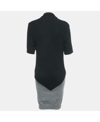 Women's Monochrome Rib Knit T-Shirt Dress