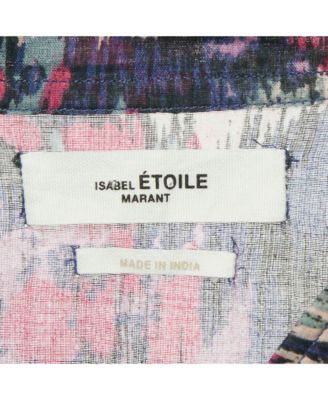 Women's Etoile Pink/blue Abstract Print Maze Dress