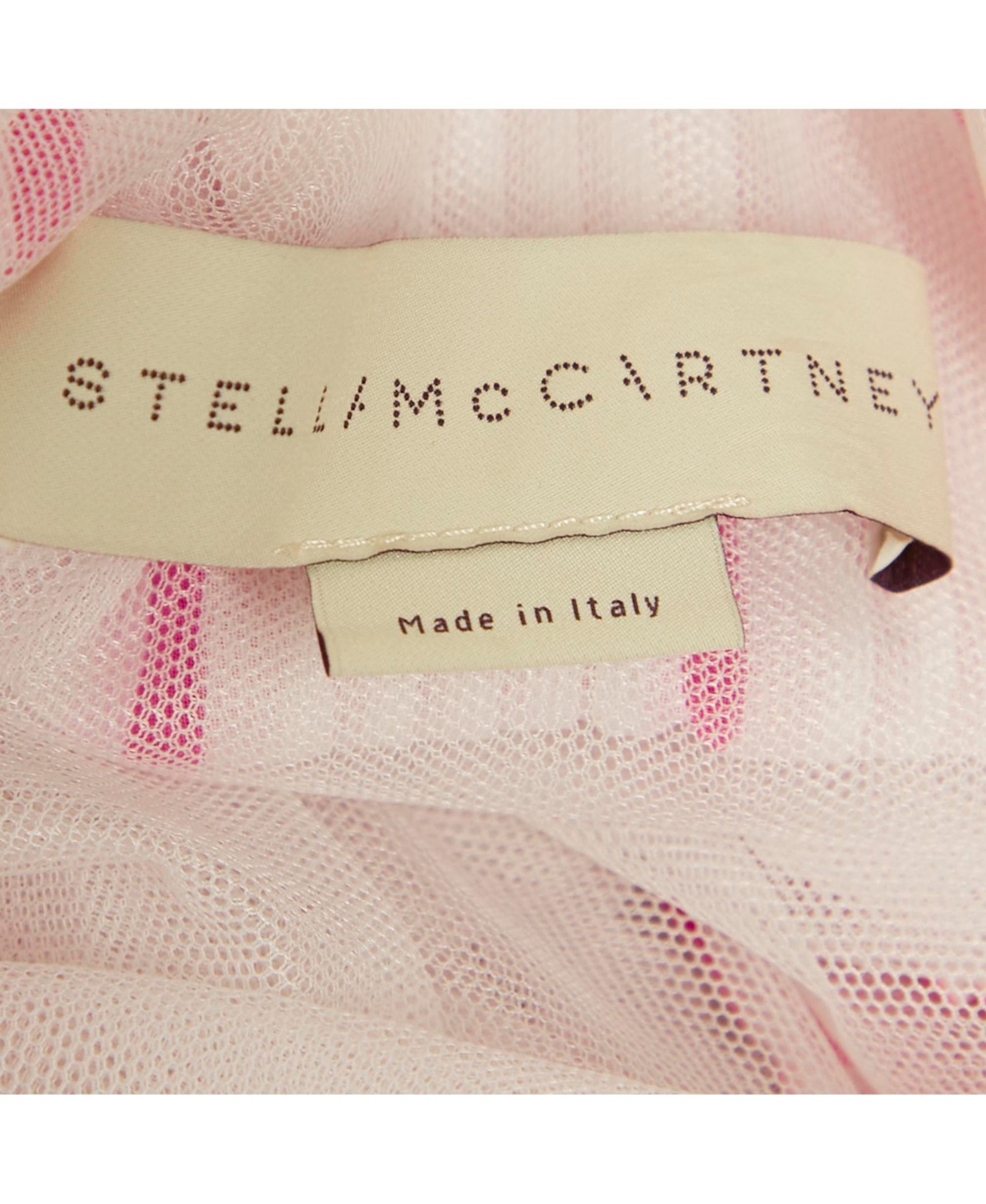 Pre-Owned Stella Mccartney Women's Pink/red Pleated Crepe Sleeveless Dress