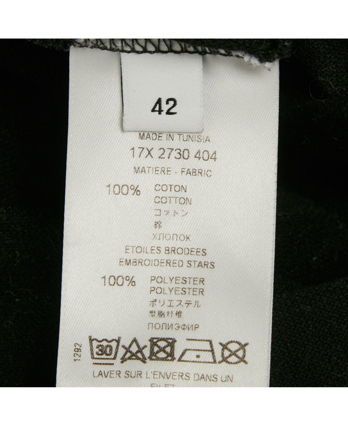 Pre-Owned Givenchy Women's Black Stars Applique Pique Polo Dress