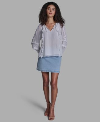 Women's Pull-On Ruffle Top