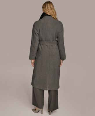 Women's Double-Breasted Belted Wrap Coat