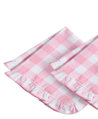Ruffle Gingham Napkins, Set of 4