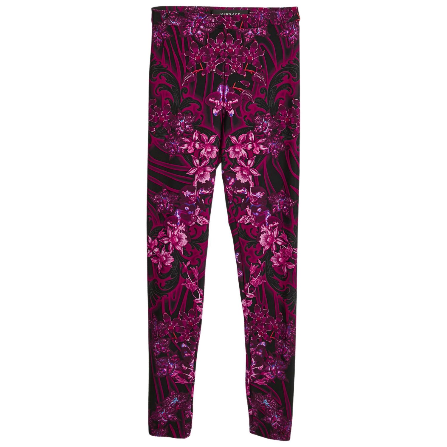 Women's Pink/multicolor Printed Jersey Leggings