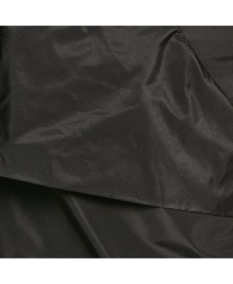 Women's Black Silk Blend Bow Detail One Shoulder Top