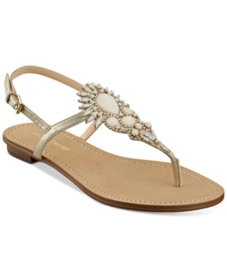 Ivanka Trump Faron Embellished Flat Sandals Macy s