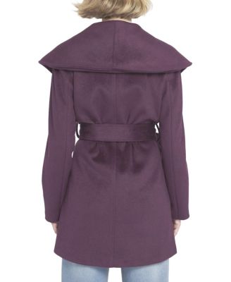 Women's Melton Wrap Coat Belted/Wrap