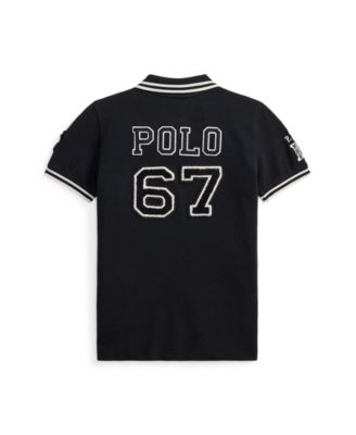 Boys' 2-7 Cotton Mesh Graphic Polo Shirt