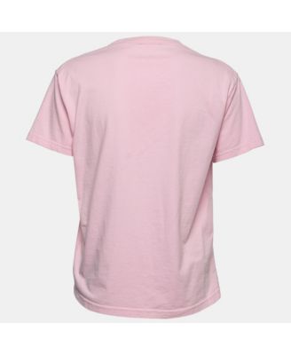 Women's Pink Cotton Logo T-Shirt