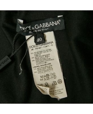 Women's Black Jacquard Crew Neck Top