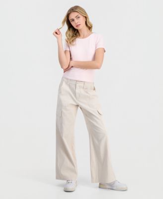 Juniors' Double-Layer Short-Sleeve T-Shirt