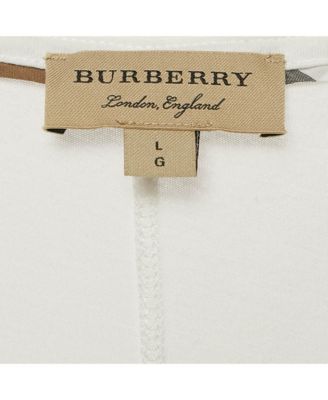 Women's White Logo Embroidered Cotton V-Neck T-Shirt